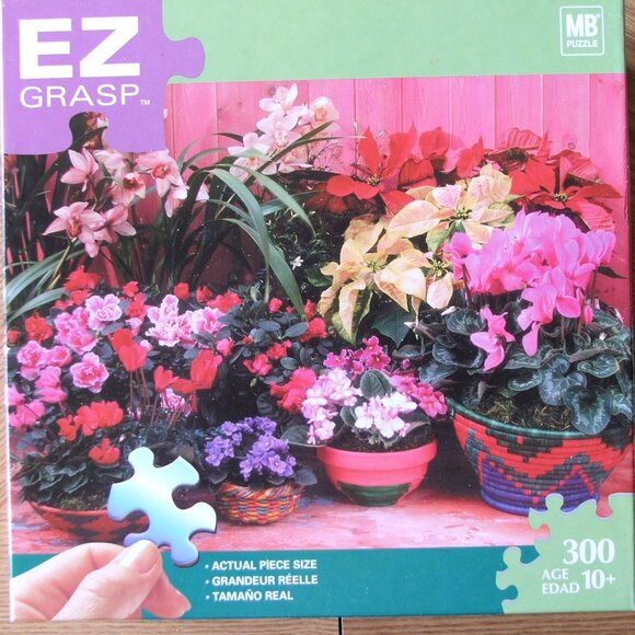 Hasbro Flower Fiesta 300 Piece EZ Grasp Jigsaw Puzzle (P56) - Picture 1 of 2